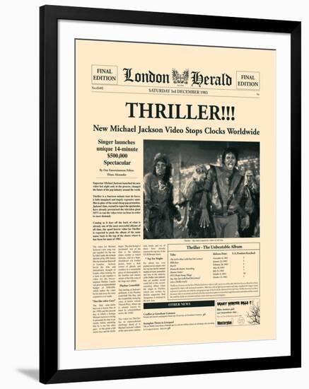 Thriller!!!-The Vintage Collection-Framed Art Print