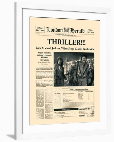 Thriller!!!-The Vintage Collection-Framed Art Print