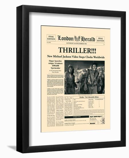 Thriller!!!-The Vintage Collection-Framed Art Print