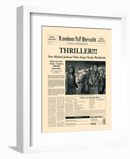 Thriller!!!-The Vintage Collection-Framed Art Print