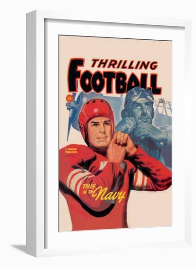 Thrilling Football-null-Framed Art Print