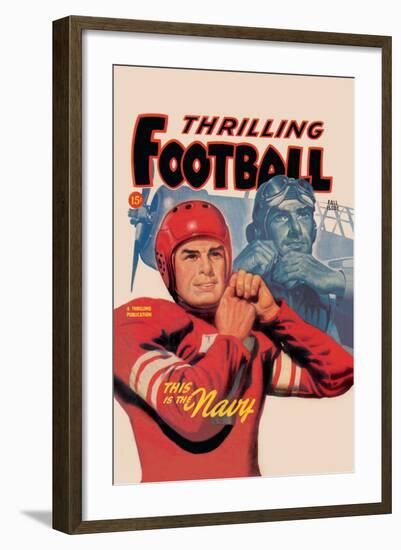 Thrilling Football-null-Framed Art Print