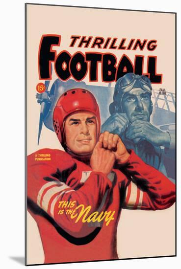 Thrilling Football-null-Mounted Art Print