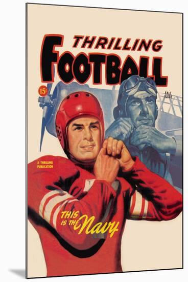 Thrilling Football-null-Mounted Art Print