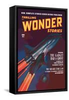 Thrilling Wonder Stories: Attack of the Ghost Fleet-null-Framed Stretched Canvas