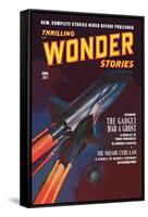 Thrilling Wonder Stories: Attack of the Ghost Fleet-null-Framed Stretched Canvas