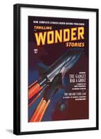 Thrilling Wonder Stories: Attack of the Ghost Fleet-null-Framed Art Print