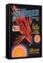 Thrilling Wonder Stories: Rocket Ship Troubles-null-Framed Stretched Canvas