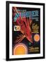 Thrilling Wonder Stories: Rocket Ship Troubles-null-Framed Art Print