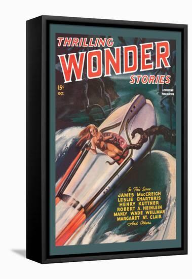 Thrilling Wonder Stories: Sheena and the X Machine-null-Framed Stretched Canvas
