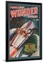 Thrilling Wonder Stories: Sheena and the X Machine-null-Framed Art Print