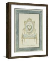 Throne Design for the Catherine Palace in Tsarskoye Selo, 1780S-Charles Cameron-Framed Giclee Print