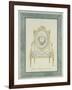 Throne Design for the Catherine Palace in Tsarskoye Selo, 1780S-Charles Cameron-Framed Giclee Print