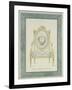 Throne Design for the Catherine Palace in Tsarskoye Selo, 1780S-Charles Cameron-Framed Giclee Print