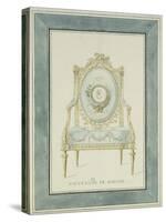 Throne Design for the Catherine Palace in Tsarskoye Selo, 1780S-Charles Cameron-Stretched Canvas