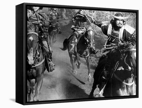 Throne Of Blood, (AKA Kumonosu Jo), Toshiro Mifune, 1957-null-Framed Stretched Canvas