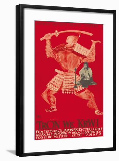 Throne of Blood (aka Tron we Krwi), Isuzu Yamada, Polish poster art, 1957-null-Framed Art Print