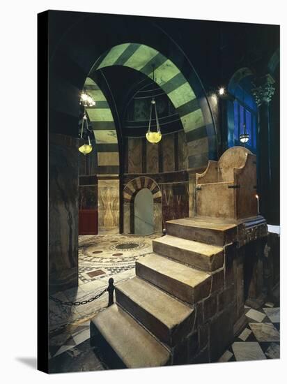 Throne of Charlemagne in the Palatine Chapel-null-Stretched Canvas