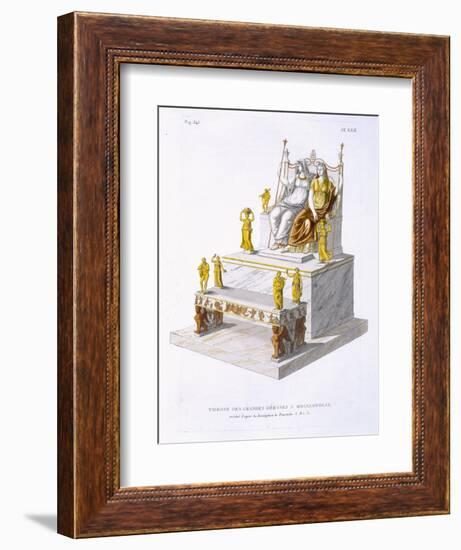Throne of the Great Goddesses at Megalopolis, c.1814-null-Framed Giclee Print