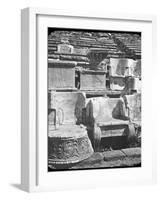 Throne of the Priest, Temple of Dionysus, Athens, Greece, Late 19th or Early 20th Century-null-Framed Photographic Print