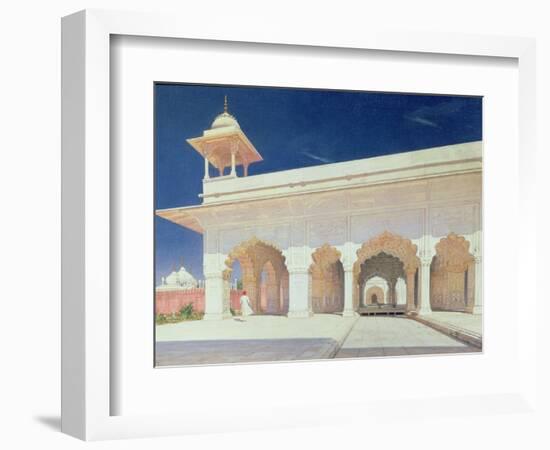 Throne Room of the Shah Jahan Fort in Delhi, 1875-Vasili Vasilievich Vereshchagin-Framed Giclee Print