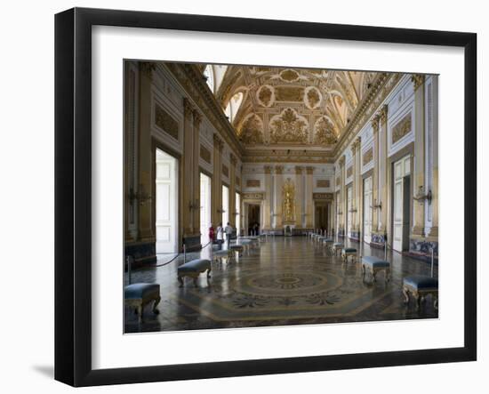 Throne Room, Royal Palace, Caserta, Campania, Italy, Europe-Oliviero Olivieri-Framed Photographic Print