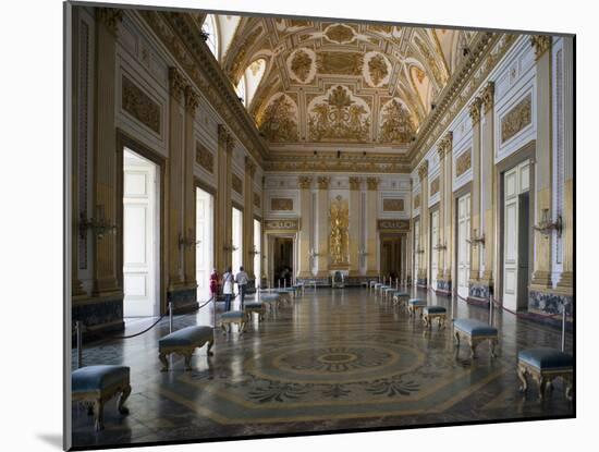Throne Room, Royal Palace, Caserta, Campania, Italy, Europe-Oliviero Olivieri-Mounted Photographic Print