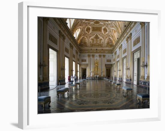 Throne Room, Royal Palace, Caserta, Campania, Italy, Europe-Oliviero Olivieri-Framed Photographic Print