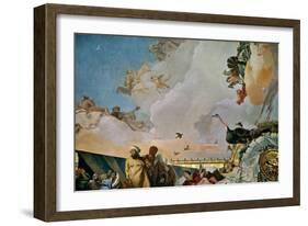Throne Room: the Glory of Spain, Allegory of Africa, 1762-1766-Giovanni Battista Tiepolo-Framed Giclee Print