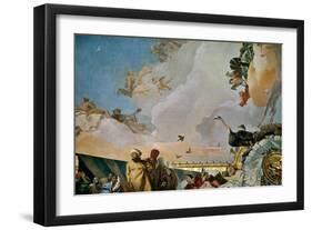 Throne Room: the Glory of Spain, Allegory of Africa, 1762-1766-Giovanni Battista Tiepolo-Framed Giclee Print