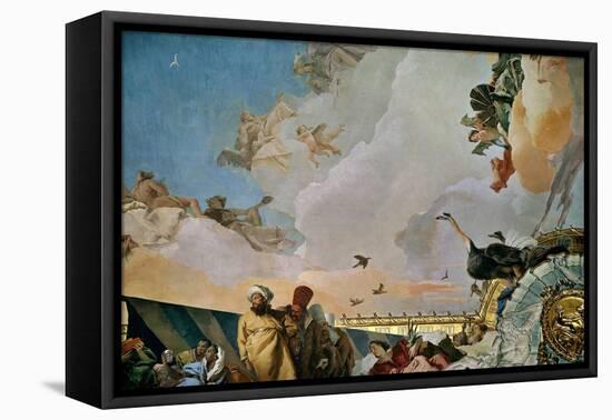 Throne Room: the Glory of Spain, Allegory of Africa, 1762-1766-Giovanni Battista Tiepolo-Framed Stretched Canvas