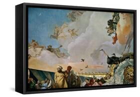Throne Room: the Glory of Spain, Allegory of Africa, 1762-1766-Giovanni Battista Tiepolo-Framed Stretched Canvas