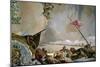 Throne Room: the Glory of Spain, Allegory of America, 1762-1766-Giovanni Battista Tiepolo-Mounted Giclee Print