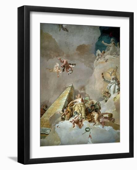 Throne Room: the Glory of Spain, Detail, 1762-1766-Giovanni Battista Tiepolo-Framed Giclee Print