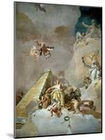 Throne Room: the Glory of Spain, Detail, 1762-1766-Giovanni Battista Tiepolo-Mounted Giclee Print