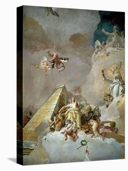 Throne Room: the Glory of Spain, Detail, 1762-1766-Giovanni Battista Tiepolo-Stretched Canvas