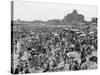 Throngs of People Crowding the Beach at the Resort and Convention City-Alfred Eisenstaedt-Stretched Canvas