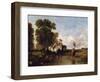 Through a Ford, 19th Century-William Shayer-Framed Giclee Print