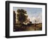 Through a Ford, 19th Century-William Shayer-Framed Giclee Print