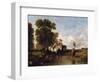 Through a Ford, 19th Century-William Shayer-Framed Giclee Print