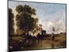 Through a Ford, 19th Century-William Shayer-Mounted Giclee Print