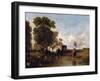 Through a Ford, 19th Century-William Shayer-Framed Giclee Print