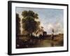 Through a Ford, 19th Century-William Shayer-Framed Giclee Print