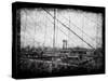 Through Roebling's Grid-Evan Morris Cohen-Stretched Canvas