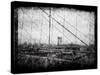 Through Roebling's Grid-Evan Morris Cohen-Stretched Canvas