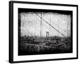 Through Roebling's Grid-Evan Morris Cohen-Framed Photographic Print