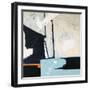 Through space-Hyunah Kim-Framed Art Print