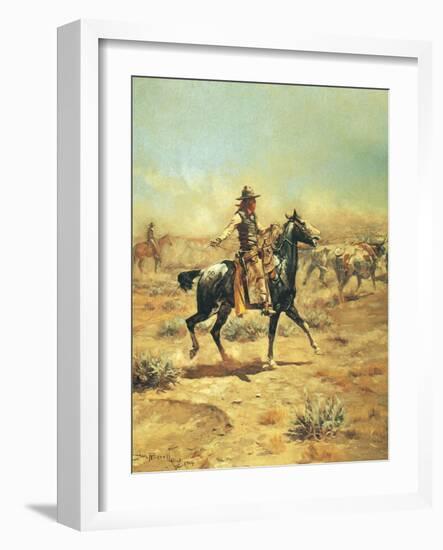 Through the Alkali-Charles Marion Russell-Framed Premium Giclee Print