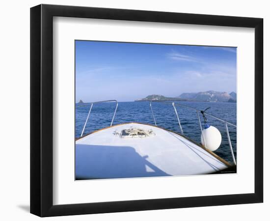 Through the Bocche Di Vulcano, Facing the Crater on Vulcano, Aeolian Islands, Island of Sicily-Kim Hart-Framed Photographic Print