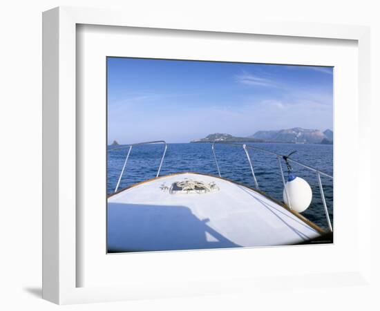 Through the Bocche Di Vulcano, Facing the Crater on Vulcano, Aeolian Islands, Island of Sicily-Kim Hart-Framed Photographic Print